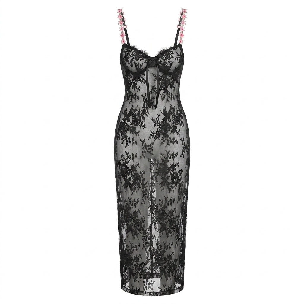Scarlett Lace Maxi Dress (Külot Dahil)